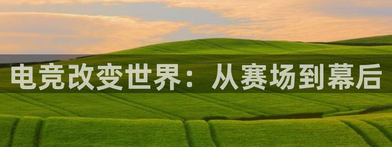 火博电竞官网入口：电竞改变世界：从赛场到幕后